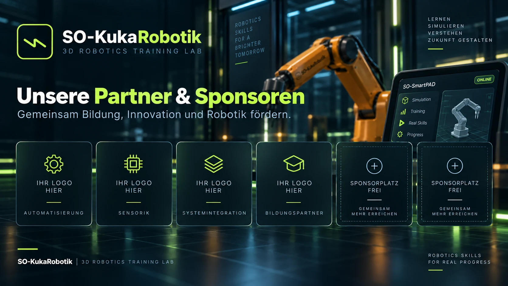 SO-KukaRobotik Sponsoren-Cover mit freien Partnerplätzen
