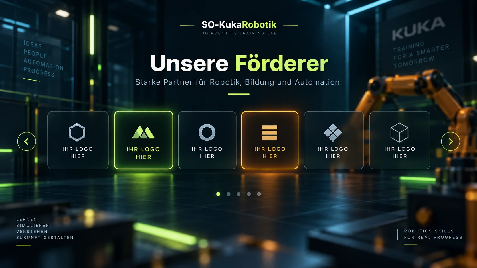 SO-KukaRobotik Sponsoren-Cover: Unsere Förderer