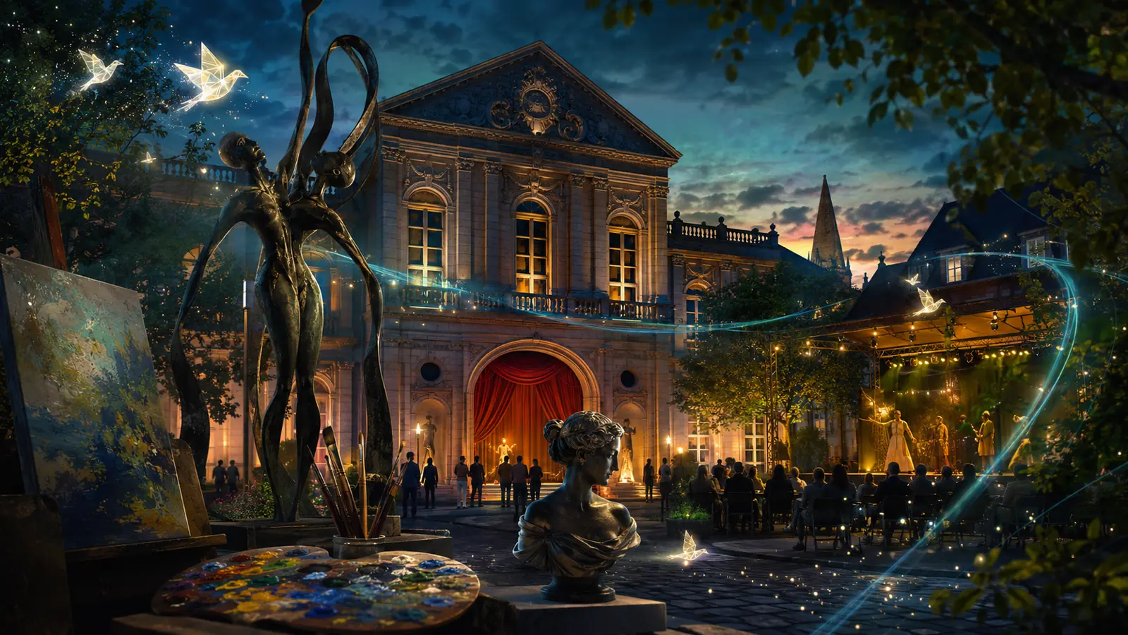 Illustratives Themenbild für Kultur, Kunst und Theater