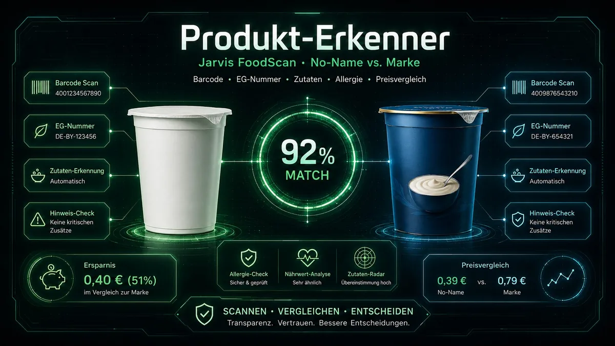 Cover des Produkt-Erkenners mit Produktvergleich, Barcode und Zutatenprüfung