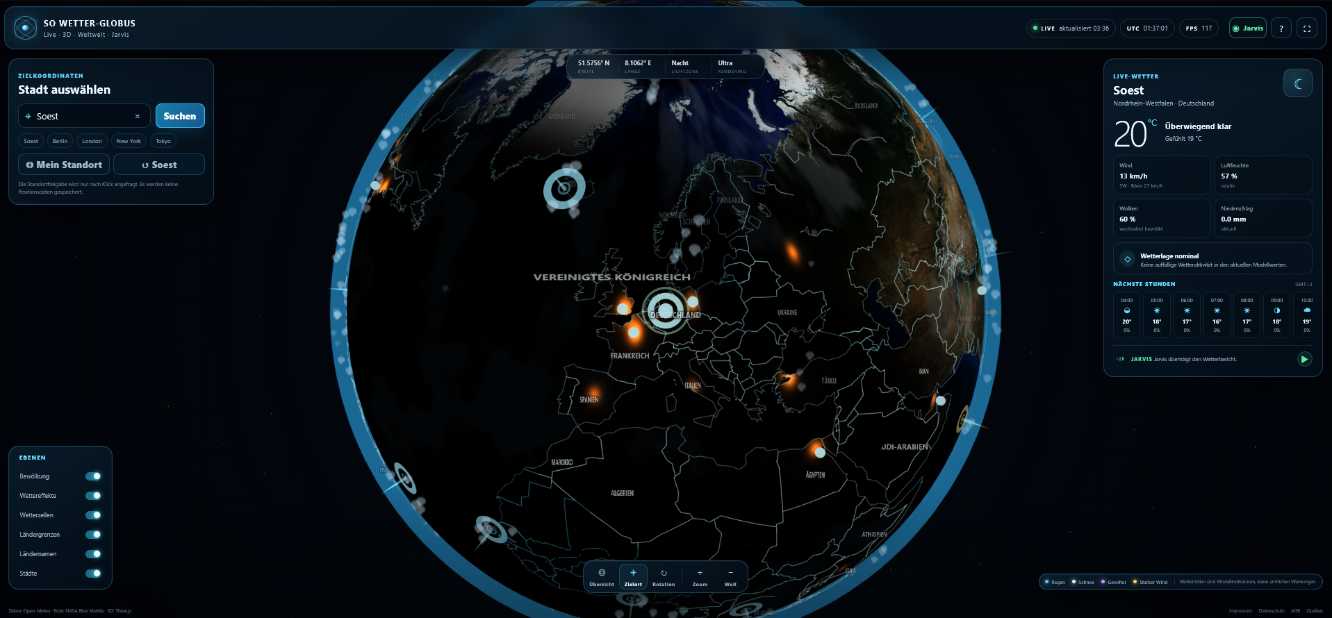 𝗗𝗮𝘀 𝗪𝗲𝘁𝘁𝗲𝗿 𝗶𝗺 𝗞𝗿𝗲𝗶𝘀 𝗦𝗼𝗲𝘀𝘁 𝘂𝗻𝗱 𝘄𝗲𝗹𝘁𝘄𝗲𝗶𝘁 – 𝗜𝗻𝘁𝗲𝗿𝗮𝗸𝘁𝗶𝘃 𝗶𝗺 𝗦𝗢 𝗪𝗲𝘁𝘁𝗲𝗿-𝗚𝗹𝗼𝗯𝘂𝘀