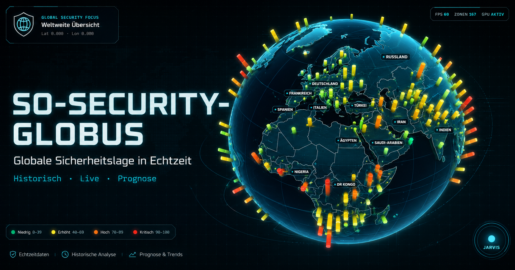 Globale Sicherheitslagen verständlich visualisieren: Der SO-Security-Globus