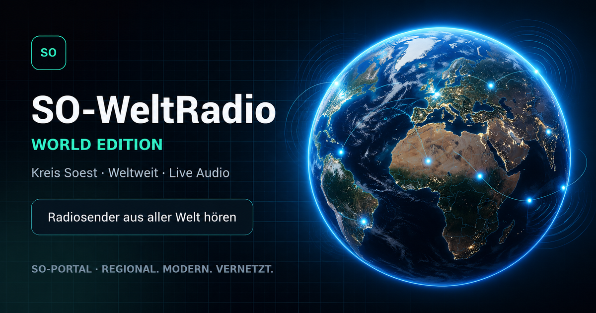 SO-WeltRadio: Radiosender aus aller Welt auf einer interaktiven Erde entdecken