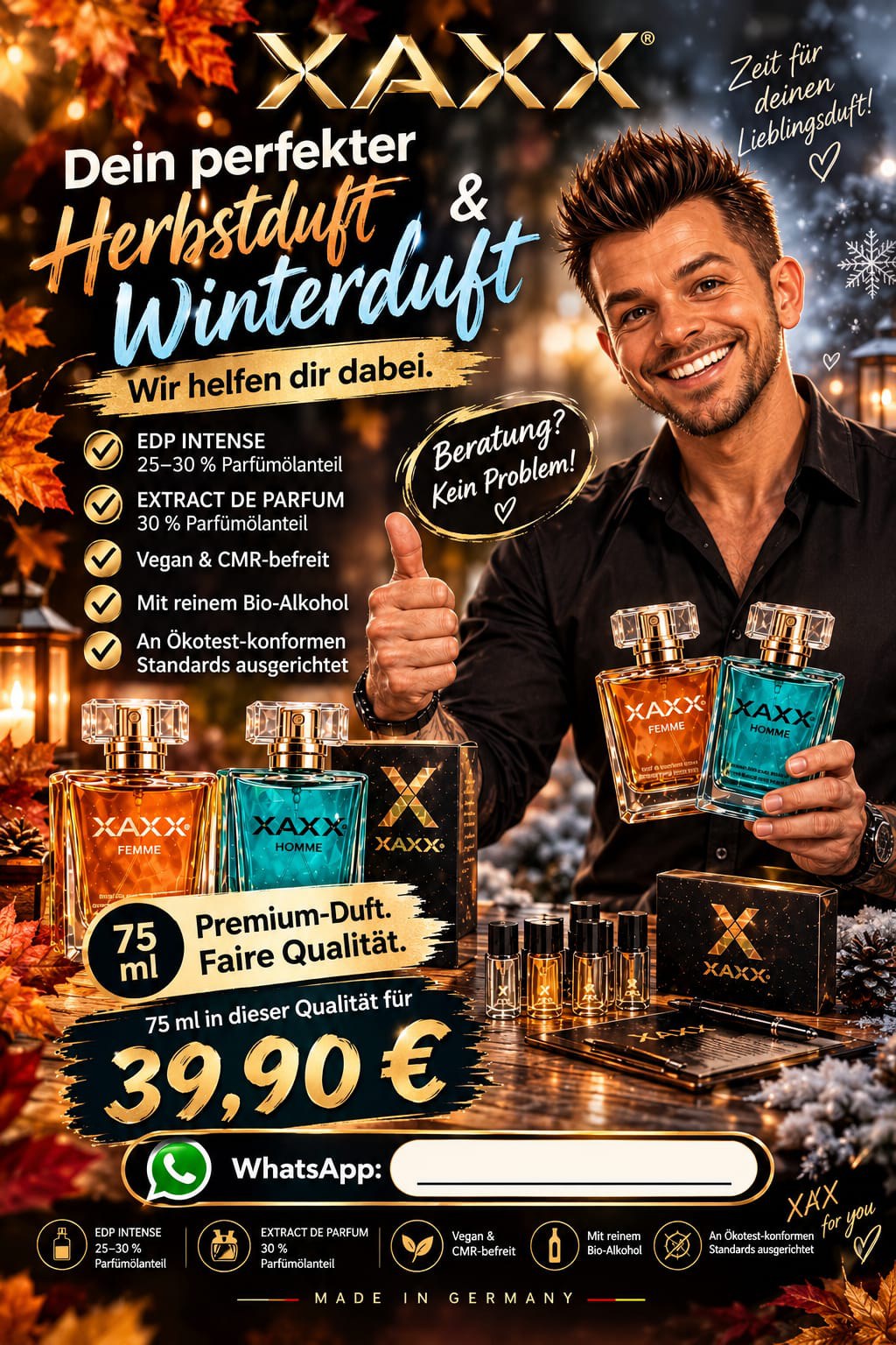 XAXX-Parfüm – dein Herbst- und Winterduft